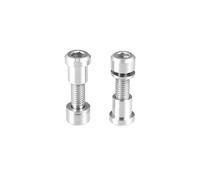 - 2pcs Boulons de tige de vélo, capuchon à douille hexagonale - M5x18mm Argenté