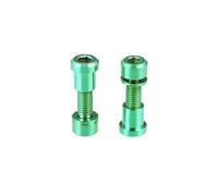 - 2pcs Boulons de tige de vélo, capuchon à douille hexagonale - M5x20mm Vert