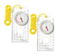 2Pcs Boussole Randonnée de Navigation Inclinaison Réglable D'orientation