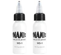 2PCS bouteilles d'encre de tatouage 1oz/30ml Encres de Tatouage blanche Professionnel Matériel de Tatouages Végan pour Colorier, Tracer les Colorer, Mélanger, Tracer, Ombrer et Estomper
