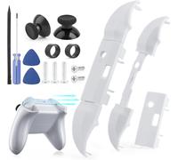 2PCS Bouton de Pare-Chocs LB RB pour Xbox Series S/X Boutons de Déclenchement D'épaule Haut Milieu Support pour Xbox Series S/X Manettes Accessoires Pièces de Rechange avec Outils de Repair(Blanc)