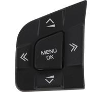 2pcs Bouton deau volant Couverture Boutons Gauche Noir -Décoration pour Discovery Sport 2015 à 2019