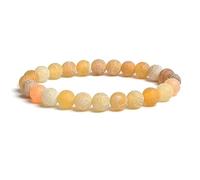 2pcs Bracelets Faits à la Main Agates fissurées de Gel Naturel Veines de Dragon Rond Perle Agates altérées 8 mm