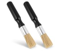 2pcs Brosse Barista, Pinceau De Nettoyage Végétalien, Pinceaux Machine À Expresso, Design Moderne Noir pour Porte-Filtre, Machine À Café, Espresso, Moulin À Café, Brosse De Cuisine Barista