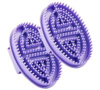 2pcs Brosse de massage Meridian 7x5 pouces non gratte de massage en caoutchouc souple pour corps anti-cellulite Condition détente masseur corporel relaxant pour la maison