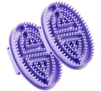 2pcs Brosse de massage Meridian 7x5 pouces non gratte de massage en caoutchouc souple pour corps anti-cellulite Condition détente masseur corporel relaxant pour la maison