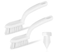 2pcs Brosse de Nettoyage de Coulis pour Sols Carrelés, Brosse de Nettoyage de Douche avec Poils Durs, Brosse à Coulis pour Carrelage de Douche, Espace de Porte, Salle de Bain, Cuisine, Fenêtre
