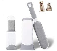 2pcs Brosse pour Animaux de Compagnie La Brosse à vêtements autonettoyante avec Une Base autonettoyante élimine la poussière, Les Peluches et Les Poils pour la Maison et Les Voyages.