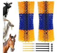 2Pcs Brosses à Gratter pour Bétail, design incurvé amélioré adapté à la morphologie des bovins et des chevaux, Soulage les démangeaisons du dos de la vache, Brosses de Massage pour chevaux, vaches