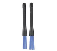 2PCS Brosses de tambour rétractables Brosses de tambour en nylon professionnelles Ensemble avec des poignées en caoutchouc pour Rock Band Country Music Folk Drummers Drumming (Bleu)