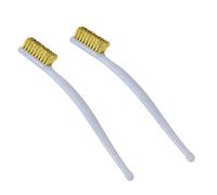 2PCS Brosses Métalliques Laiton, Mini Brosse de Nettoyage pour éliminer Rouille Taches et Fongique Brosse Metallique Contre Poussière de Soudure d'Imprimante 3D,Blanc