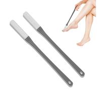 2pcs Brosses Nettoyage Orteils, Brosse Nettoyage Silicone Souple Espaces Entre Orteils Brosses Long Manche Orteils Pieds Brosse Orteils Sans Se Pencher Personnes Âgées Femmes Enceintes(Gris)