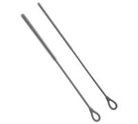 2pcs Brosses Paille en Silicone, 6 mm et 9 mm Nettoyeurs de Paille Extra Longs Brosse de Nettoyage à Suspendre Réutilisable Nettoyeur de Crevasses Pliable pour Verre Métal Pailles (Gris)
