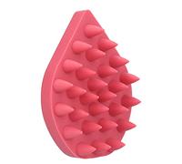 2pcs Brusque du cuir chevelu, pinceau de brosse à pellicules Brosse de lavage de cheveux Brusque de massage du shampooin (Rouge)