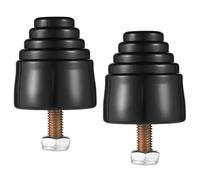 2pcs Butée Elastique de Suspension, Kit de Butée de Suspension avec Écrous Universelle Butée de Bosse en Caoutchouc Fiable Butée de Suspension Énergétique pour la Plupart des Voitures et Camions
