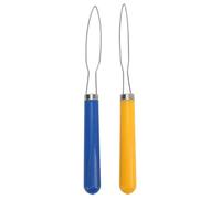 2PCS Button Hook for Seniors, Multi Color Mix Button Hook Helper Portable Button Hook Tool Button Hook Assist Device for Sewing Tailoring