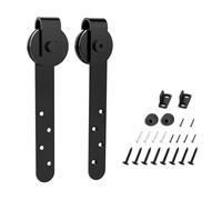 2pcs Cabinet Sliding Barn Door Hardware Kit Super Mini Barn Door System Slide Kit Top Mount Hanger Track Closet