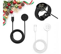 2PCS Câble de Chargeur Magnétique Compatible avec Google Pixel Watch 3/2, 1M Câble de Charge Magnétique à Charge Rapide pour Fitbit Versa 4/Versa 3 [Cadeaux de Noël]