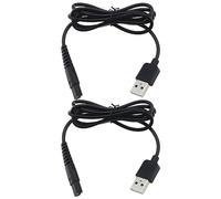 2pcs Câble de Recharge pour Rasoir USB Remplacement Compatible avec Xiaomi Mijia Rasoir Électrique MJTXD01SKS Cordon de Chargeur Durable 1m, Noir