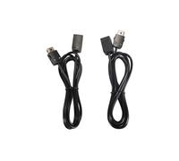 2pcs câble d'extension de contrôleur jeu pour nintendo sfc SNES édition mini Wii à distance et nunchuk AC1524 Noir G