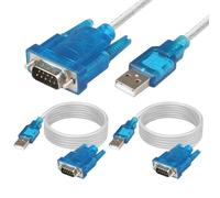 2Pcs Câble USB Vers RS232, Hl-340 Câble D’Extension Usb-Rs232 Avec Adaptateur Connecteur de Port Série À 9 Broches, Convertisseur de Port Usb/Com (Rs232), pour PC de Contrôle, Modem, Appareil Photo