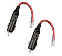 2PCS câbles de prise mâle pour allume-cigare, pour Allume-Cigare avec Câble d'alimentation 16 AWG 12V/24V Universel, pour Voiture Camion prise à socket, Glacière électrique, Aspirateur