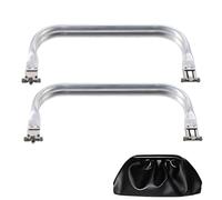 2pcs Cadre de Sac à Main en Aluminium 16cm Cadre de Sac à Main en Arc Fermoir Intérieur Poignée de Verrouillage Cadre de Sac à Main Cadre Tubulaire pour Bricolage Pochette Sac de Couture fermoir sac
