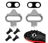 2PCS Cales De Pédale Vélo, Cales Chaussures Vélo, Crampons Plaques Velos De Antidérapantes, Jeu De Plaques De Chaussures De Vélos pour Cyclistes De Route Et Course