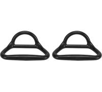 2pcs caoutchouc -bottes -anneau fer à cheval durable D accessoires de traction pour remorque -camionnette noir
