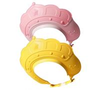 2pcs Cap de douche pour enfants 0-12 ans Forme de couronne molle réglable Babillier Bouclier Bouclier bain anti-reflux non glissée Visor bain pour les tout-petits Baby Bath Essentials ..