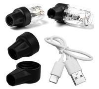 2pcs Capes de soupape de Pneu éclairer la détection Vibration Vibration LED étanche Caputes soupape Pneu Type C