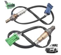 2PCS Capteur d'oxygène avec connecteur spécifique au véhicule Capteur O2 compatible pour 1007 106 206 207 306 307 406 407 607 96368765 9657632980 O2 Capteurs