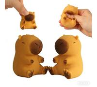 2pcs Capybara Jouets Anti Stress, Enfant Adultes Boules Anti-Stress, Capybara Boule À Malaxer, Squishy Squeeze Toy, Jouet Sensoriel Anti-Stress pour Adulte Et Enfant