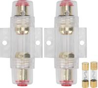 2pcs Car Audio Agu porte-fusible avec 60A 80A porte-fusible pour 4 6 8 Gauge fil 12-24V