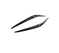 2PCS Car Carbone Fibre Headlights Sécoupe de couverture la paupière for for 5 séries G30 G31 G38 F90 M5 525I 530I 540I 2017-2021(Carbon Fiber)