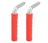 2PCS Car Door Assist Handles Non Slip Silicone Grip Portable Automotive Grab Support Bar Red for Sedan Truck SUV (Red)