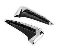 2pcs Car Fender côté évent de Couverture d'aér de Garniture décoration d'autocollant Ajustement pour x5 F15 2014 2018 Matériau ABS de Haute qualité Silver Black Direct Adgmentation
