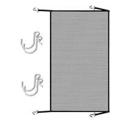 2pcs Car Front Protection Mesh, Folding Bumper Guard Net, Dustproof Grill Shield with Hooks for Blocking Stones Leaves Dirt, Elastic Cover for MPV Minivan Sedan Caravan Front End