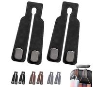 2pcs Car Seat Back Storage Hook,Car Seat Back Storage Hook - Double Hook Holder,Car Seat Back Double Hook,Car Seat Hook,Universal Hidden Multifunctional Headrest Hooks for Car