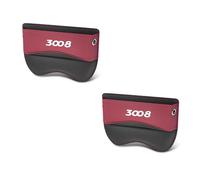 2PCS Car Seat Gap Filler, pour Peugeot 3008 Coussin de Remplissage Siège de Voiture Premium en Cuir PU Auto Accessoires,A