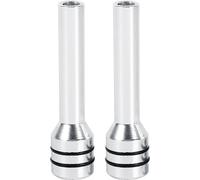 2pcs Car Truck Aluminium Porte intérieure Bouton de serrure broches argent couvrent