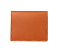 2Pcs Card Bag Slim and Compact Bank ID Case Driver's License Wallet Simple and Anti Demagnetization Holder(Brown)