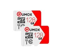 2pcs Carte mémoire micro SD 128Go SDXC Qumox Extreme classe 10 UHS-I U3 80Mo/s G