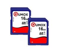 2PCS Carte mémoire SD - - SDHC 16 Go - Class 10 - Vitesse lecture 70MB/s - Vitesse écriture 15MB/s