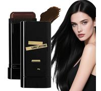 2PCS Carylook Hair Color Stick - 2025 Upgraded Waterproof And Sweatproof Hair Dye Stick, Portable Built-In Comb, 2-in-1 Touch-Up Comb for Gray Hair Coverage (Black Brown)