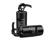 2Pcs CBB60 electronic starter Run Capacitor 450VAC Starting Air Conditioner Capacitors Water Pump For Washing Machine EKFBQBGW(450V3.0UF)