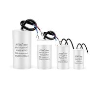 2Pcs CBB60 electronic starter Running Capacitor450V80UF60UF45UF30UF25UF10UF3UFSeries AC Water Pump Startup Capacitors Start electronic starter Run 450VAC AUOQKQUT(450V50UF)