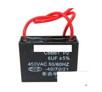 2pcs CBB61 6uf starting capacitance AC Fan Capacitor 450V CBB electronic starter Run Capacitor NWPNLXEA