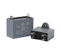 2Pcs CBB61 Air Conditioner Capacitor 450V Fan electronic starter Run Capacitors 1.2UF 1.5UF 2UF 2.5UF 3UF 3.5UF 4UF 4.5UF 5UF 6UF 6.5UF 8UF AUOQKQUT(450V6.5UF)