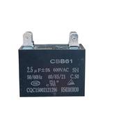 2PCS CBB61 Air conditioner cover electronic starter start capacitor Four insert films 2UF 600V Capacitance Meters